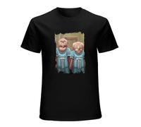 Shirt Harajuku Muppet Maniac - Statler Waldorf As The Grady Twins Men Short Sleeve T-Shirt Black L