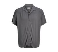 JACK & JONES Mens Jeff Solid Resort Short Sleeve Shirt Castlerock L