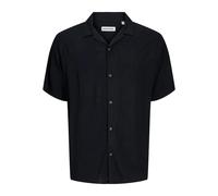 Jack & Jones Jeff Solid Resort Short Sleeve Shirt Black M Men