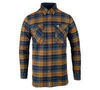 JACK PYKE Bleasdale Heavy Flannel Shirt Navy Russet Large