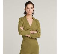 Shirt Jumpsuit - Green - Women XL