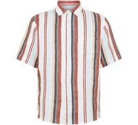 Shirt KnowledgeCotton Apparel Linen Stripe Vert L
