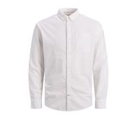 Jack & Jones Oxford Plus Size Long Sleeve Shirt White 4XL Men