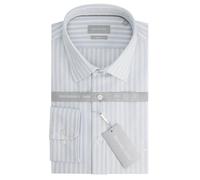 Shirt Michael Kors Perform Linen Stripe Slim Bleu 40