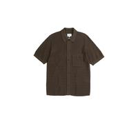 Norse Projects Mens Fredensborg Short Sleeve Knitted Shirt - Colour: 2099 Turkisk Coffee - Size: Medium