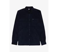 Quiksilver Long Sleeve Shirt Smoke Trail Cord Mens Black