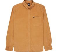 Quiksilver Long Sleeve Shirt Smoke Trail Cord Mens Brown