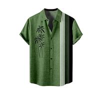 Shirt Regular Fit Mens Short Sleeve Button Up Vintage Hawaiian Beach Vacation Shirts Men's Cotton Linen Traditional Pattern Print Short Sleeve Button Down Hawaiian Shirts JANUK40430HOT1408