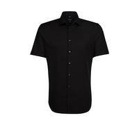 Shirt Seidensticker Shaped Fit Business Kent Noir 37