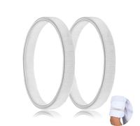 Shirt Sleeve Holders, Sleeve Garters Women, Shirt Armbands, for Office Workers/Waiters/Bar Staff(White)