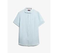 Superdry Sd Embroidered Vacation Linen Short Sleeve Shirt Grey 2XL Men