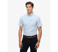 Superdry Short sleeved Shirt CHEMISE OXFORD in Blue EU L