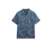 Superdry Printed Beach Short Sleeve Shirt Blue S Men