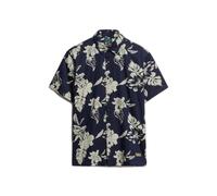 Superdry Hawaiian Print Short Sleeve Shirt Blue XL Men