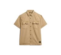 Superdry Military Short Sleeve Shirt Beige L Men