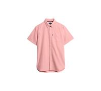 Superdry Oxford Short Sleeve Shirt Pink S Men