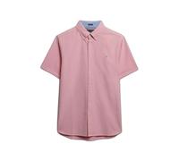 Superdry Preppy Oxford Short Sleeve Shirt Pink L Men