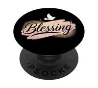 Shirt That Says BLESSING T-Shirt Simple Thanksgiving PopSockets Adhesive PopGrip