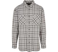 Shirt Urban Classics Long Oversized Grey Check Grey XL