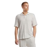 Shirt Urban Classics Resort striped Blanc 2XL