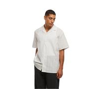 Shirt Urban Classics Seersucker Blanc S