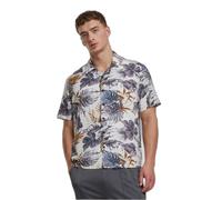 Shirt Urban Classics Viscose AOP Resort Bleu 2XL
