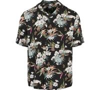Urban Classics Viscose Aop Resort Short Sleeve Shirt Black 2XL Men