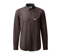 Shirt with Button-Down Collar and Chest Pocket s.Oliver Marron L Tall