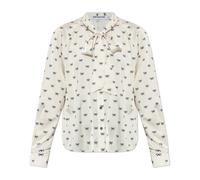 Shirt with decorative tie at the neckline S