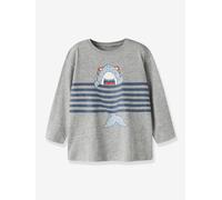 Shirt with fun animal print for boy NAME IT marl grey