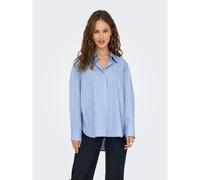 Shirt with Silver Edging Stripe Light Blue