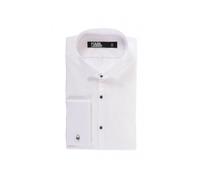 Shirt with Split Collar - male - Karl Lagerfeld - Formal Shirts - White - 5XL - Shirts 5XL