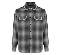 Shirt with White Embroidery - male - Golden Goose - Light Jackets - Gray - XL - Jackets XL