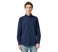 Wrangler Oxford Long Sleeve Shirt Blue L Men