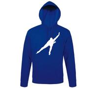 shirt84 Ice Speed Skating Men's Hoodie, Royal Blue, M
