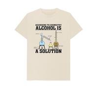 Shirtbox Alcohol is A Solution Funny Chemistry Pun T-Shirt