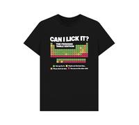 Shirtbox Can I Lick It? Periodic Table Science T-Shirt Black