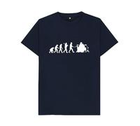 Shirtbox Evolution of A Drummer T-Shirt Navy Blue