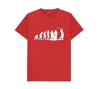 Shirtbox Evolution of Golf Funny Golfer Graphic T-Shirt Red