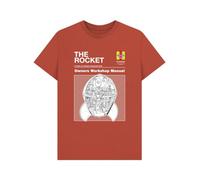 Shirtbox Haynes The Rocket Wallace & Gromit Manual Graphic T-Shirt Rust