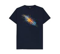 Shirtbox Higgs Boson Particle Physics Graphic T-Shirt Navy Blue