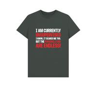 Shirtbox I Am Currently Unsupervised Funny Quote Graphic T-Shirt
