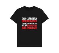 Shirtbox I Am Currently Unsupervised Funny Quote Graphic T-Shirt
