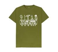 Shirtbox If It Ain't Broke I'll Fix It Till It is DIY T-Shirt Moss Green