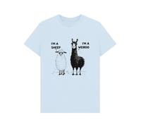 Shirtbox I'm A Sheep I'm A Weirdo T-Shirt Sky Blue