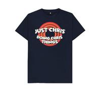 Shirtbox Just Chris Doing Chris Things T-Shirt Navy Blue