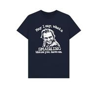 Shirtbox May I Say What A Smashing Blouse Funny Quote T-Shirt Navy Blue