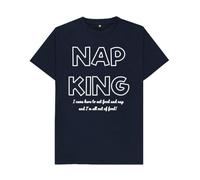 Shirtbox Nap King Funny Slogan T-Shirt I Came Here to Eat Food and Nap