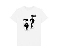 Shirtbox Wait What Punctuation Joke Grammar T-Shirt