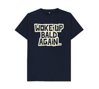 Shirtbox Woke Up Bald Again T-Shirt Navy Blue